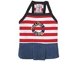 Yacht Club Dog Dress with Pleated Skirt (XSmall)