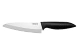 ViCera JVC-160WBK 6-Inch/16 Centimeter Ceramic Chef's Knife, Black/White