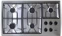 Bosch NGP945UC 36'' Gas Cooktop with 15,000 BTU High Output Burner, Simmer Plate & Electronic Re-Ign
