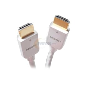 Galaxy White 6ft Gold Plated Hdmi Cable Male to Male for Ps3 Xbox Wii LCD Tv Hdtv Direct Tv