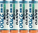 Sanyo 6031580 NiMH Akku AA Mignon 2700 mAh 4er Pack