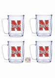 Nebraska Cornhuskers Tervis Tumblers 17 oz Mugs - set of 4
