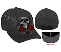 MIAMI INK "GRAY WINGED SKULL W/ HISSING SNAKE" STITCHED CAP Licensed