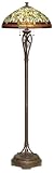 LAMPS PLUS Double Pull Chain Bronze Finish Tiffany Floor Lamp