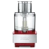 Cuisinart DFP-14BCNR 14-Cup Food Processor, Brushed Stainless and Red