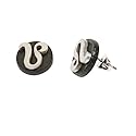 schmuck-art Ohrstecker Unisex StainlessSteel Merlin silv./bla. 
22131