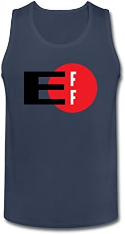 QDAAQ The Electronic Frontier Foundation Men's Vest Tank Top 100% Cotton
