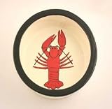 Melia Lobster Design Ceramic Dog Bowl-LARGE