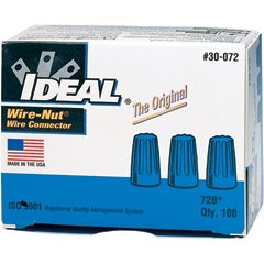 IDEAL 72B Blue Wire-Nut Wire Connector (Box of 100)