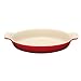 Le Creuset Heritage Stoneware 24-Ounce Oval Au Gratin Dish, Cherry