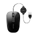 Belkin F5L051-BGP Retractable Comfort Mouse - Black/Graphite