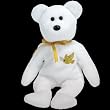 TY Beanie Baby - HOLY FATHER the Bear "Gold Hang Tag"