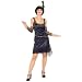 Adult Speak Easy Flapper Costume, Ladies Standard (Up to Dress size 12)