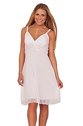 V-neck Chiffon/Polyester Empire   Waistline Spaghetti Strap  Homecoming Dress/Prom Dress/Maxi Dress  With a Ribbon  and Rhinestones