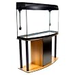 Flat Back Hex Stand For Aquariums - 2" X 1" X 2.5" - Black/white Flat Back Hex Stand For Aquariums - 2" X 1" X 2.5" - Black/white