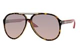 Gucci 1627 DARK HAVANA ORANGE BROWN MIRROR GRADIENT LENS Sunglasses Q22G4