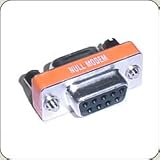 Slimline DB-9 Female to DB-9 Female Null Modem Adapter