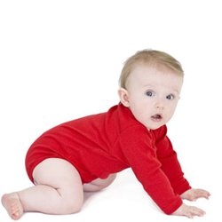 American Apparel Infant Baby Rib Long Sleeve One-Piece