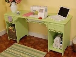 Arrow Model 1004DL Olivia Sewing Cabinet in Pistachio