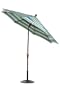 9' Auto crank Tilt Outdoor Market Umbrella, BRONZE, SVLL SEASD SUNB