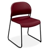 HON 403110T Gueststacker Chair, Black with Black Finish Legs, 4 per Carton
