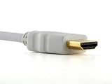Cablesson Basic 2m High Performance HDMI Cable - Supports 1080p Full HD, Deep Colour (HDCP Compliant and fully backwards compatible) - White