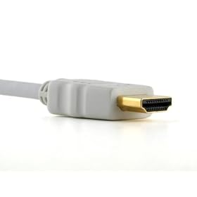 Cablesson Basic 1m High Performance HDMI Cable - Supports 1080p Full HD, Deep Colour (HDCP Compliant and fully backwards compatible) - White