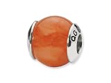 Reflections(tm) Sterling Silver Pink Calcite Stone Bead / Charm