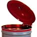 Justrite 26312 Cease-Fire Steel Painted Head, 15-1/8" OD, Red, For 12 and 15 Gallon Drum