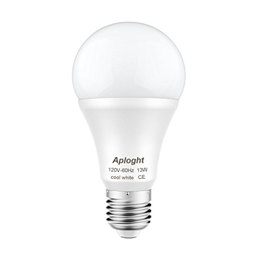 Aploght SA80E26D13 LED Bulb 1150lm 13-Watt (100-Watt Equivalent) A19 E26 Daylight White (5500K) Non-Dimmable Light Bulbs