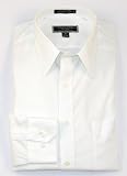 Roberto Villini Non Iron Big & Tall White Pinpoint Oxford Point Collar Dress Shirt