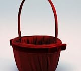 Beverly Clark Wedding Supllies 112V Serenade Flower Girl Basket - Crimson