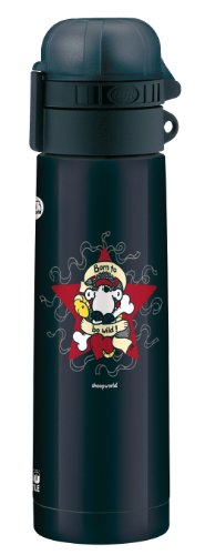 alfi Isolier-Trinkflasche isoBottle born to be wild, schwarz 0,5 l Preisvergleich