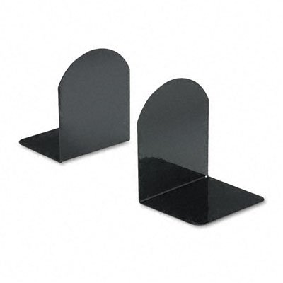 Universal : Bookends with Magnetic Base, 6 x 5 x 7, Metal, Black -:- Sold as ...
