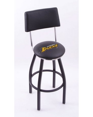 Anaheim Ducks Single-Ring Swivel Bar Stool w/ Back