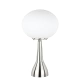 Globe Electric 11277 15-inch Table Lamp, Brushed Steel Finish