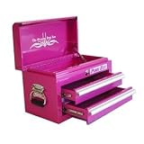 The Original Pink Box PB218MC 18-Inch 2-Drawer Heavy Duty Metal Box, Pink
