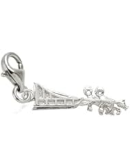 Rembrandt Charms Dog Sled Charm with Lobster Clasp