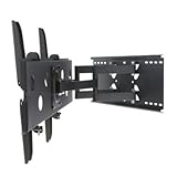 Dual Arm Swivel Tilt Wall Mount for 32' to 52' LCD Plasma with Free 6' HDMI Cable