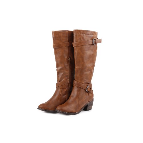 camel mid calf boots