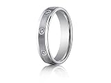 Benchmark® 4mm Comfort Fit Diamond Wedding Band / Ring LIFETIME WARRANTY