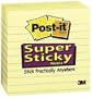 3M 675 4x4" Neon 6/pk Super Sticky Note Pad