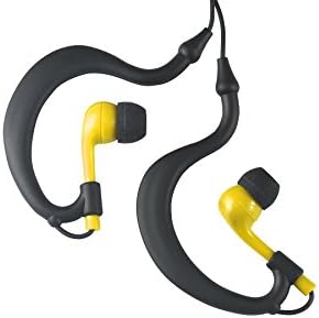 Uwater Triple-Axis 100% Waterproof Action Stereo Earphones-Black/Yellow