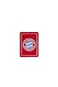 FC Bayern München Fanartikel: Fanlabel klein, Metallschild mit Doppelfunktion Magnet & Aufkleber, 8 x 6cm, Logo