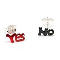 Olivia 925 Sterling Silber Ohrstecker Yes & No CL917