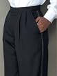 Womens Tuxedo Trouser - Polyester, Double Pleated, Straight Waist