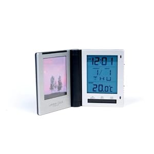 Digital Alarm Clock with Picture Frame by LC Designs