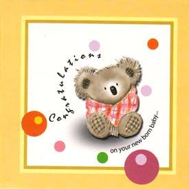 50 Folded Mini 2.75" x 2.75" Designer Quality "New Baby Congratulations" Collection Cards (Perfect As Gift Tags or Notes) at Wholesale Price - Pack of 50 cards in 3 Different Designs (New Born Baby, Baby Boy, Baby Girl)