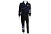 Fila Men's Velour Navy Side Stripe Complete Tracksuit / Sweatsuit