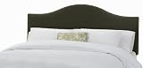 Skyline Furniture North Avenue Queen Velvet-Upholstered Headboard with Nail-Button Trim, Pewter